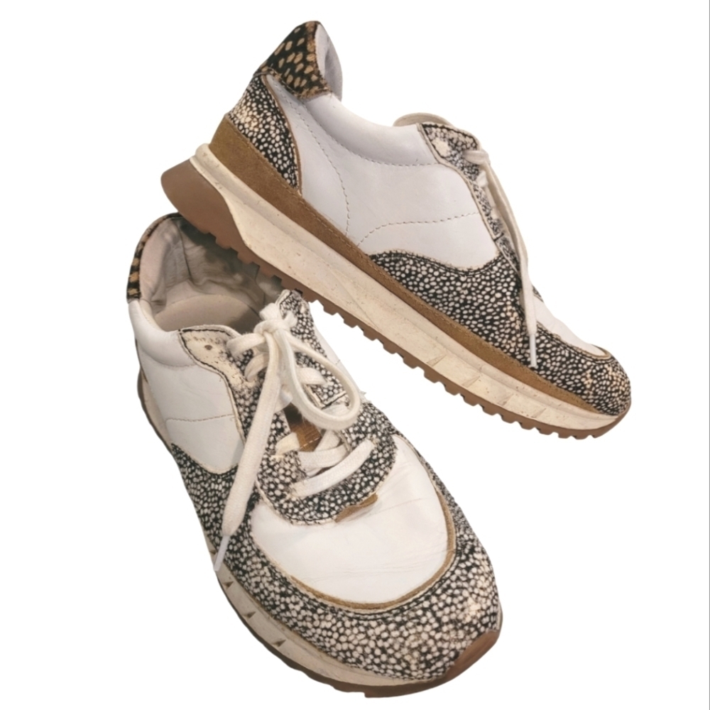 MADEWELL Kickoff trainers sneakers Women's 8.5 leather calf hair athletic shoes